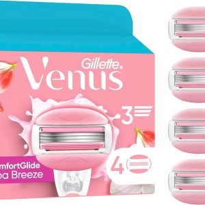 Gillette Venus ComfortGlide Breeze Spa Razor Blades Women Pack Of 4 UK Seller