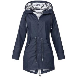 Women’s Waterproof Raincoat – Lightweight Outdoor Jacket with Hood for Hiking