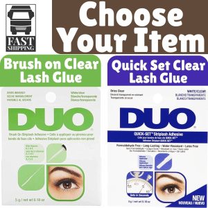 DUO Brush-On Quick Set Strip Lash Adhesive-Clear/White 5g GENUINE DUO STRIP UK