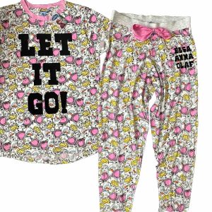 Primark Frozen Olaf  Elsa  Anna Women’s Pyjamas UK 10-12 BNWT