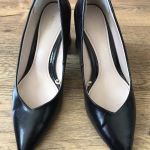 Zara Black Office Heeled Shoes Size 36/Uk3