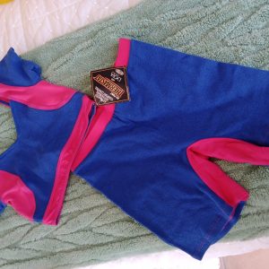 BNWT girls ladies dance fitness outfit shorts & crop top  free size Pink blue