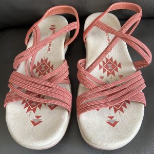 Skechers | Women’s Terracotta Memory Foam Strappy Sandals UK Size 3
