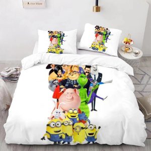 Custom Bedding Set 07.Yellow Goggled Blue Overalls Duvet Cover Kids Quilt Decor