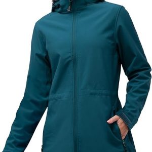 33,000ft Women’s Lightweight Softshell Jacket with Hood Waterproof Ladies