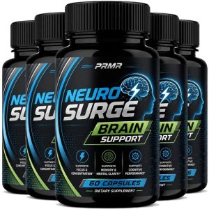 (5 Pack) Neuro Surge Brain Supplement Nootropic Formula Support Cognitive Health