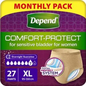 Ultra-Comfort XL Incontinence Pants for Women – 27 Soft, Absorbent Underwear