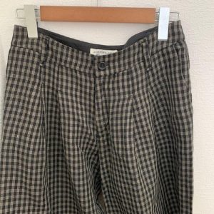 Pas de Calais Wide Tuck Pants Size 38 M Wool Linen Blend