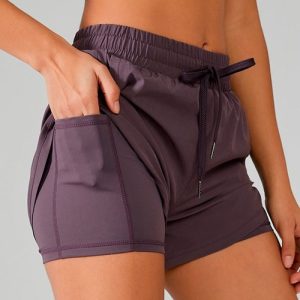 Women Sport Shorts Elastic Running Workout Short Fitness Leggings Gym Yoga Solid