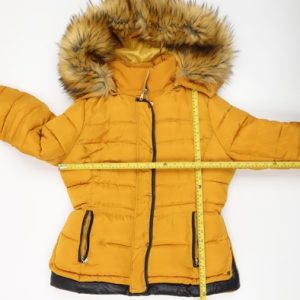 Womens UK Size L Melya Melody Yellow Puffer Jacket