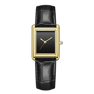 Elegant Men Women Square Business Quartz Watch 2026 – Leather Strap