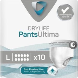 Breathable Overnight Incontinence Pants – 3000ml Absorbency | Large Pack of 10