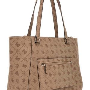 GUESS shopper bag Calebra Tote Bag Latte Logo