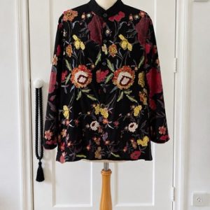 A Postcard From Brighton Silver Foil Heart Print Sundae Sweat in Black Size 1