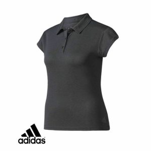 Women’s Adidas ‘Uncontrolled ClimaChill’ Outing,Golf, Tennis, Polo Shirt – Black