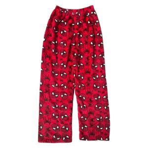 Spider Man Pajama Pant Anime Cartoon Print Loose Trousers Women Men Sleep Bottom