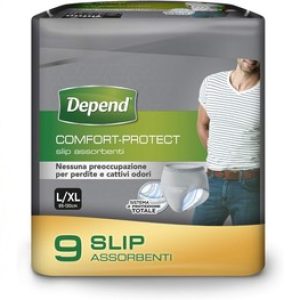 Comfort Protect Large/XL Incontinence Pants for Men – 9 Pack, Super Absorbent