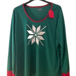 Red & Green Christmas Pyjama Set – Size 2XL From Holiday Famjams – Brand New