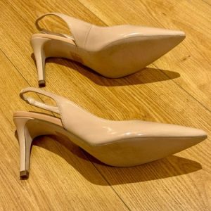 Nude patent slingback shoes from Office size 6
