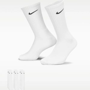 Nike Lightweight Crew Socks 3 Pack Medium Men Women Gym Running Sports UK