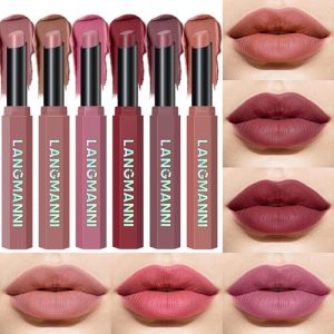 6PCS Matte Lipstick Set for Women, Waterproof & Smudge-Proof Lip Makeup Kit, Lo