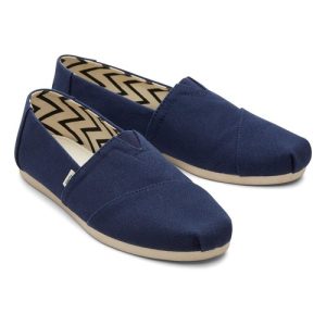Toms Alpargata Womens Shoes Fashion Espadrille Casual Slip Ons Navy
