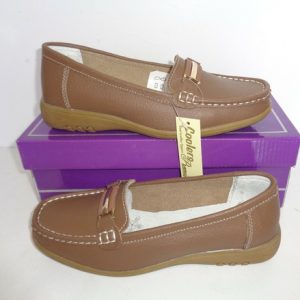 New Ladies Coolers Leather Womens Flats Taupe Shoes RRP £40 UK Sizes 3 4 5 6 7