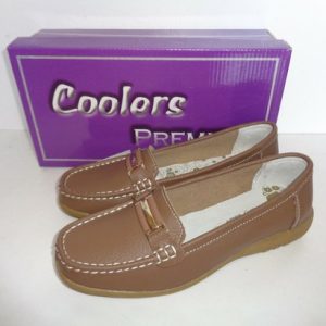 New Ladies Coolers Leather Womens Flats Taupe Shoes RRP £40 UK Sizes 3 4 5 6 7