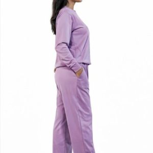 Women Tracksuit Set Cotton Co-Ord Lounge Wear Long Sleeve Top Joggers Casual UK