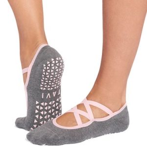 4 Pairs Non Slip Yoga Socks Pilates Socks for Women with Grips anti Skid Sticky