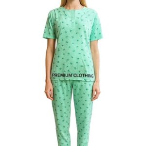 Ladies Womens Short sleeve PJS Pyjamas set Cotton Nighties Loungewear Night wear