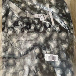 TILBEA BEATRICE ANIMAL PRINT MEDIUM BLACK MATERNITY TOP