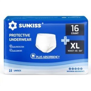 High Absorbency Incontinence Protective Underwear – XLarge, 16 Count for Adults