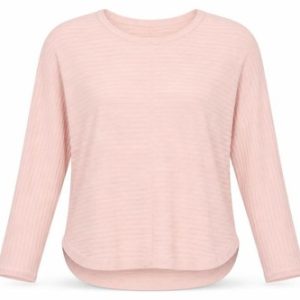 Womens Capsule Size 30 Pullover Jumper Pink Round Neck Striped Long Sleeve