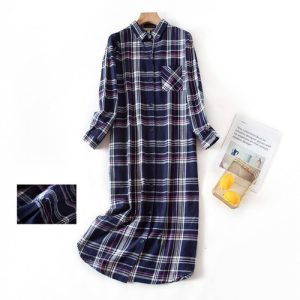 New US Women’s 100% Cotton Long Sleeve Nightgown Nightwear Sleepwear/Sleep Dress