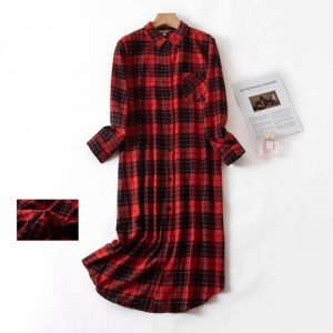 New US Women’s 100% Cotton Long Sleeve Nightgown Nightwear Sleepwear/Sleep Dress