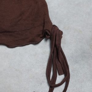 Vintage Y2K Hippie Cami Top Womens Small Brown Graphic Print Sequin 70s 77 90s