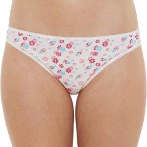 Women’s Ladies Multipack of 4 Hi-Leg Briefs Cotton Floral Star Spot UK Seller