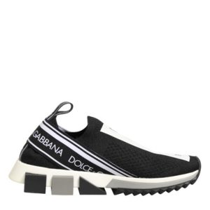 Dolce & Gabbana Black Logo Low Top Sorrento Sneakers Women’s Shoes