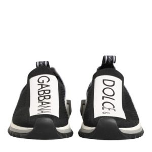 Dolce & Gabbana Black Logo Low Top Sorrento Sneakers Women’s Shoes