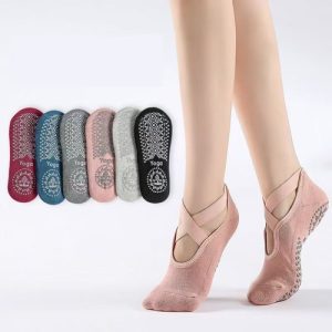 Non-Slip Yoga Socks for Women – Pilates, Fitness, Ballet Grip Socks – Anti-Slip