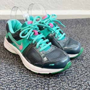 NIKE | Dart 10 Grey & Pink Mesh Athletic Lace Up Running Trainers Shoes UK 5.5