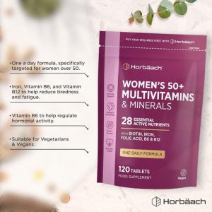 Multivitamins for Women 50 4 Months Supply 28 Essential Vitamins & Minerals