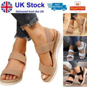Women’s Orthopedic Sandals Casual Flat Shoes Flip Flops Ladies Low-Wedge Comfort