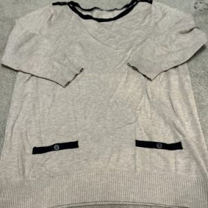 Bhs Size 14 Beige Thin Pullover Sweater Jumper