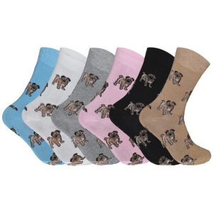 Women’s Pet Design Casual Suit Socks Soft Cotton Rich Crew Socks Everyday Wear