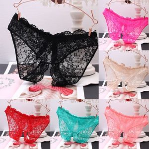 Sexy Thongs Panties Open Crotch Crotchless Underwear Night Lace G-string UK