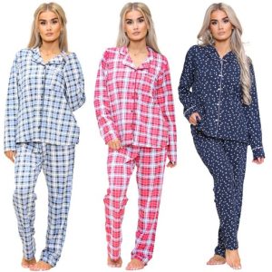 Ex UK Brand Ladies Lounge Wear Pyjamas Set Womens PJ Pants Cotton Nightwear