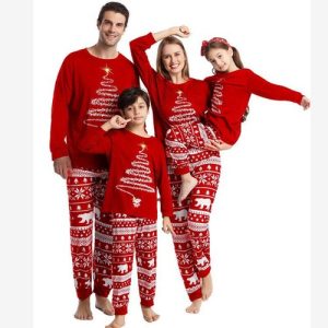Family Matching Adult Kids Christmas Pyjamas Xmas Nightwear Loungwear Pjs Set