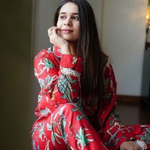 Indian 100%Cotton Hot Pant With Top & Pajama PJ Sets Nightwear Suit Forest Print